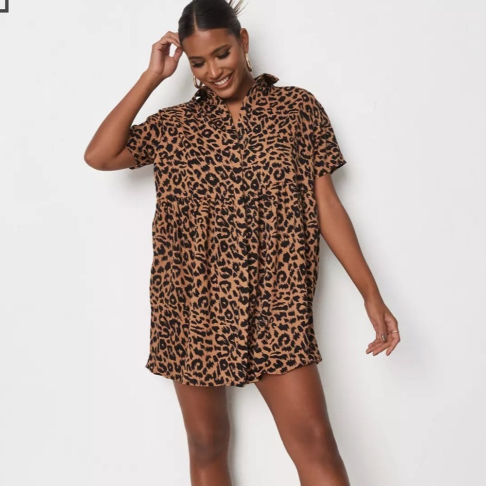 Missguided leopard dress